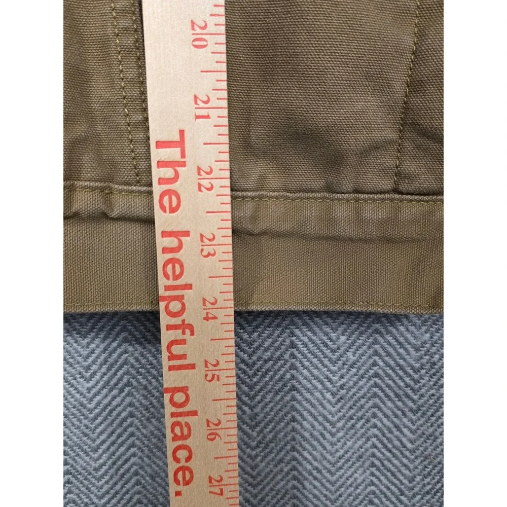 Levis Sherpa Lined Trucker Jacket Olive Green Canvas WaterLess Mens Small S‎